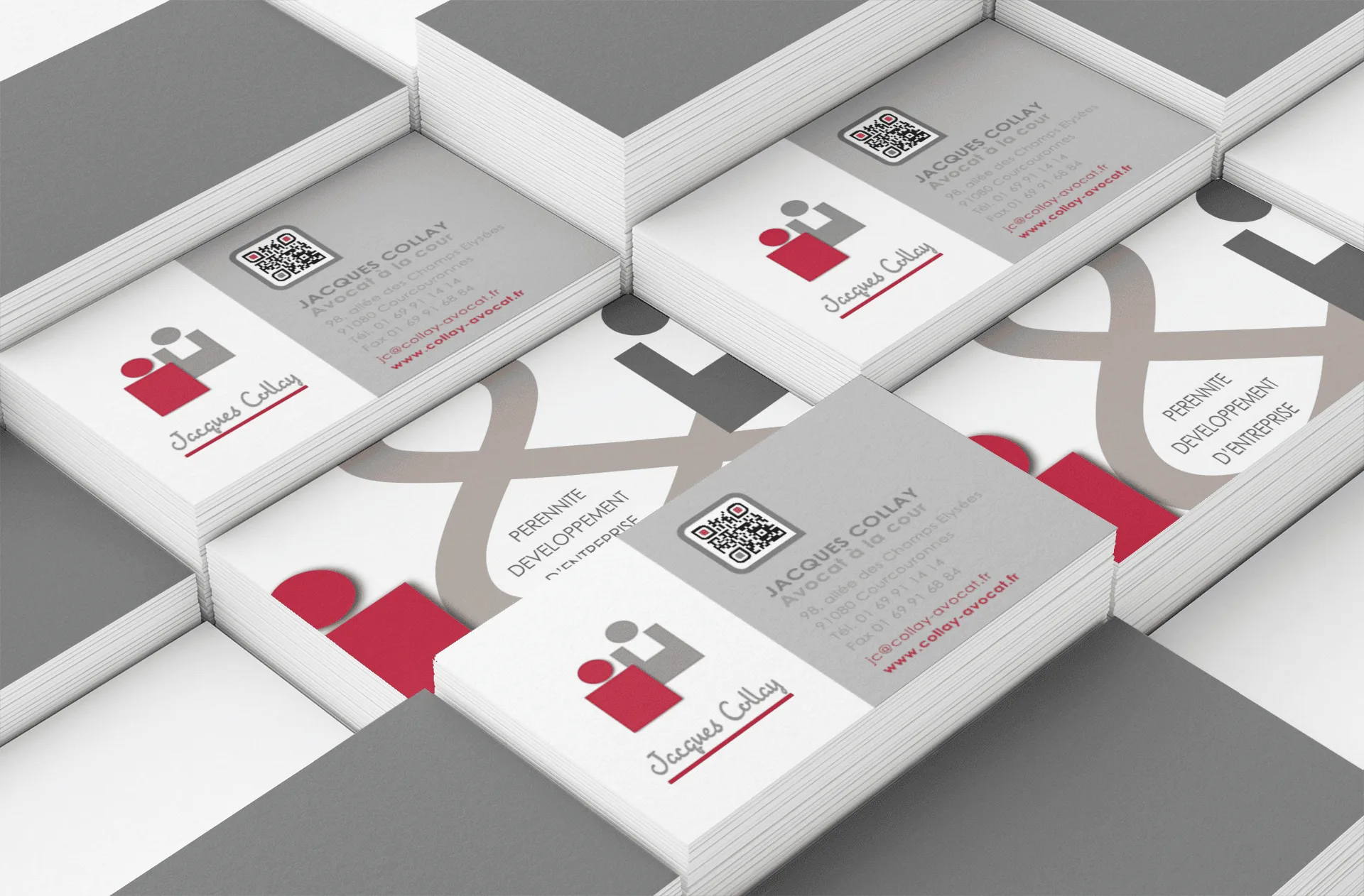 Création logo et charte graphique pour service juridique par l'agence Com' Empreintes