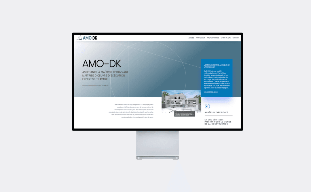 Création site web secteur batiment Amo DK