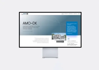 Création site web secteur bâtiment Amo DK