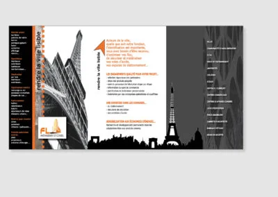 Création plaquette papier A5 pour TPE-PME par Com Empreintes pour secteur BTP