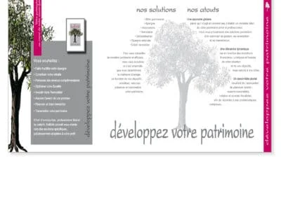 Création plaquette papier par l'agence Com' Empreintes