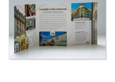 Création plaquette commerciale pour entreprise TPE-PME - By Com' Empreintes