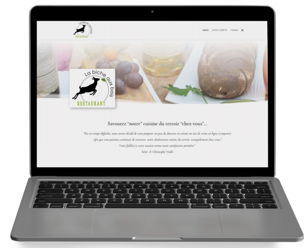 création site click and collect pour restaurant - Par com-empreintes