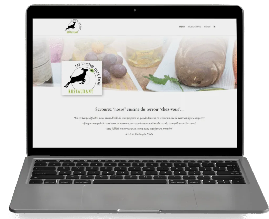 création site click and collect pour restaurant - Par com-empreintes