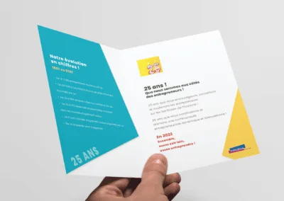 Création carte de voeux entreprise par l'agence de communication Com' Empreintes