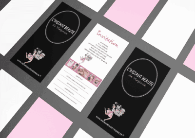 Création plaquette - chèque cadeau par l'agence Com' Empreintes - secteur esthétique