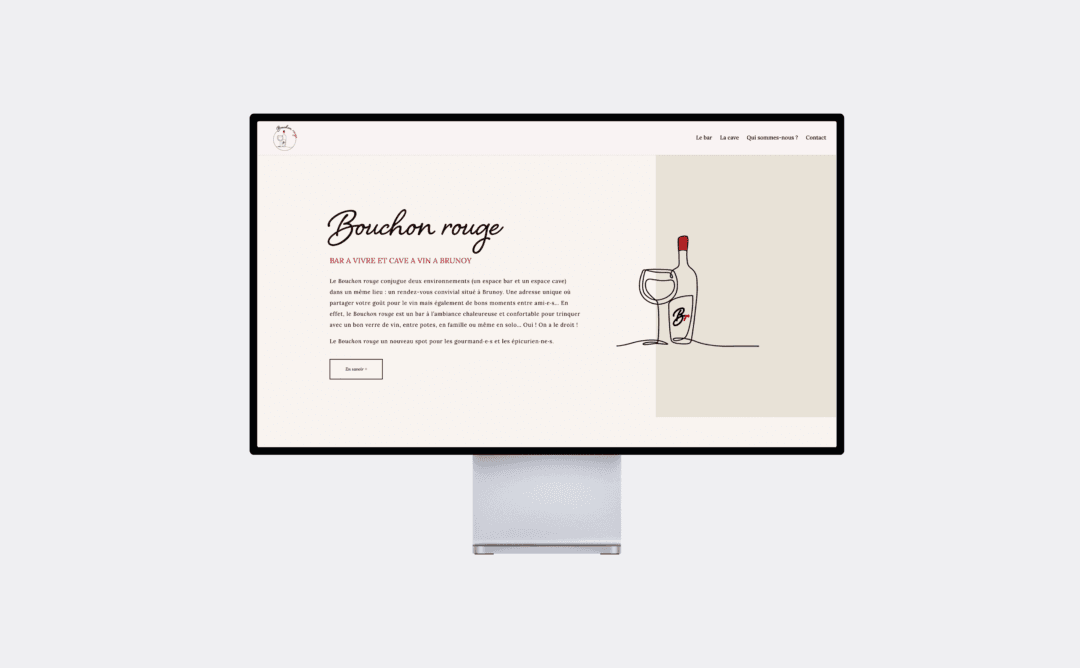 Création site web vitrine pour commerce - bar à vin à Brunoy - Entrepreneur Initiative Essonne
