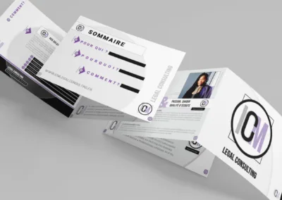 Création plaquette digitale interactive par l'agence Com' Empreintes - Client : Profession libérale