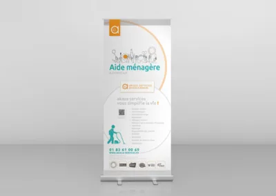 Création roll-up pour société de services