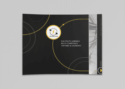 Création plaquette digitale interactive par l'agence Com' Empreintes - Client : entreprise BTP - électricité