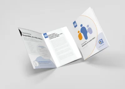 Création plaquette sur mesure par l'agence Com' Empreintes - Client : services à la personne