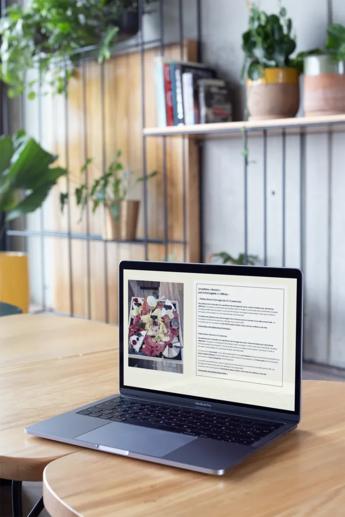 Création site marchand click and collect pour commerce L'Affinez - Par Com' Empreintes
