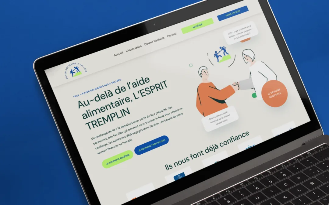 Création site web multifonctions pour association