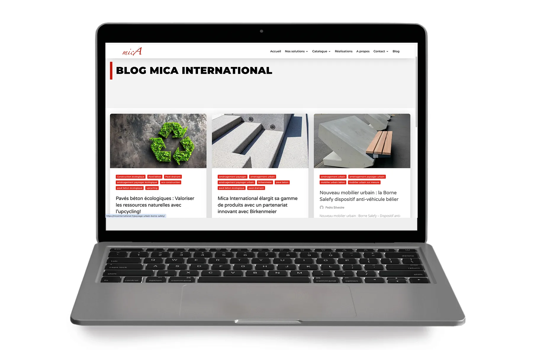 Création site web pour artisan du bâtiment - blog par l'agence Com' Empreintes