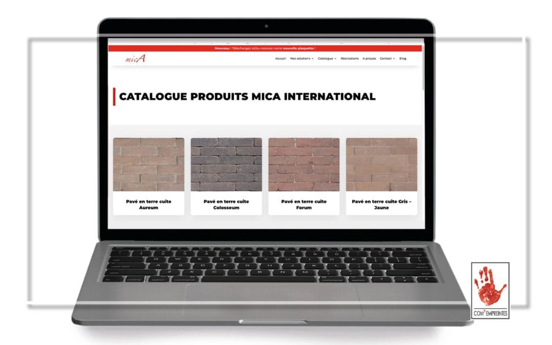 Site web avec catalogue produits
