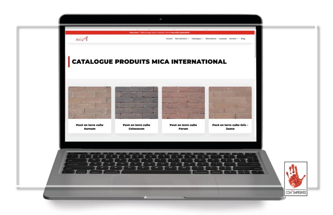 Conception site web avec catalogue produit