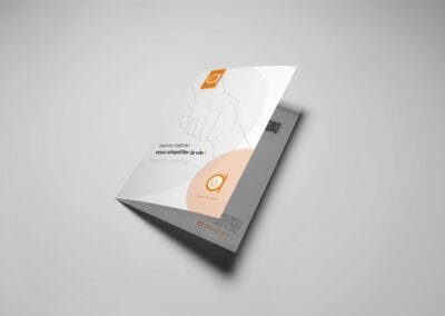Création plaquette papier