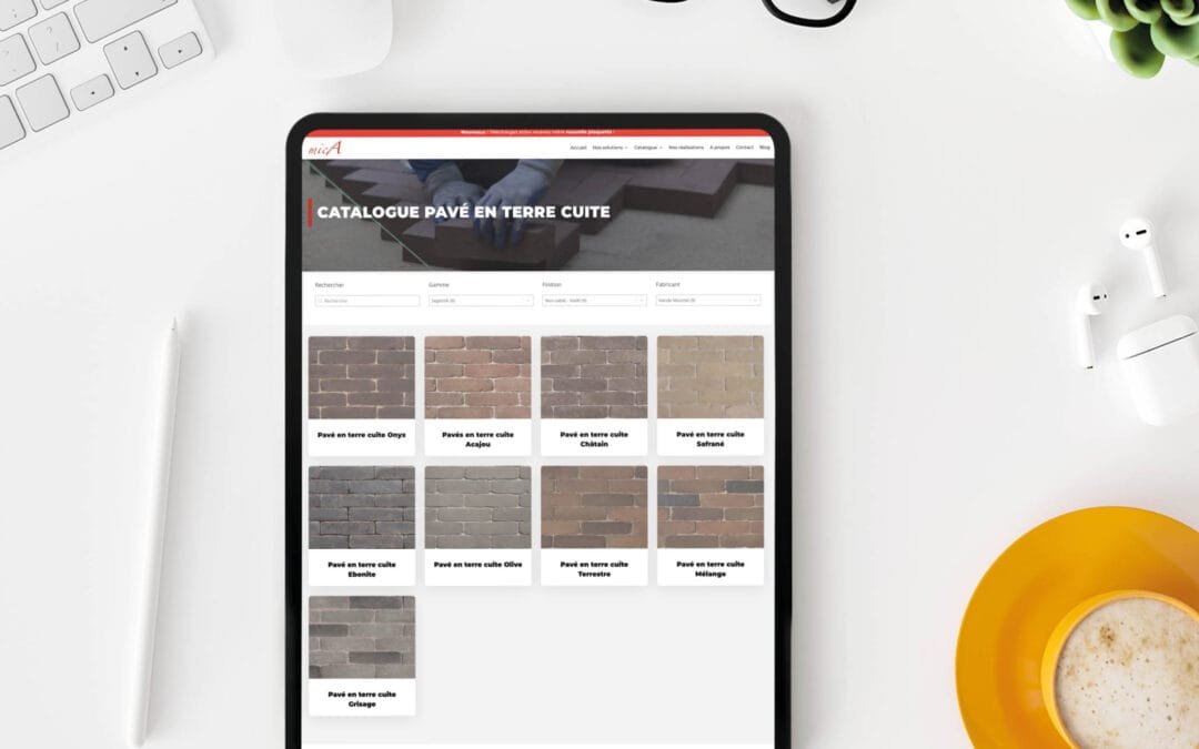 Catalogue produits en ligne secteur bâtiment