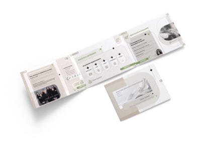 Création plaquette digitale interactive B2B par l'agence Com' Empreintes