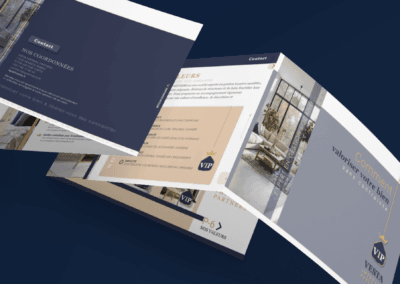 Plaquette digitale interactive par l'agence de communication Com' Empreintes Essonne